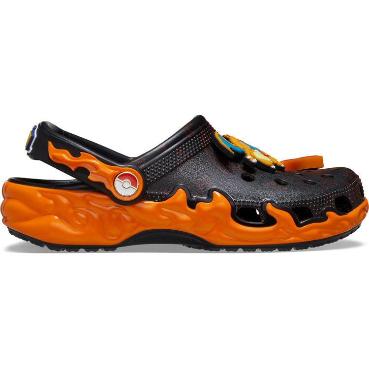 Crocs Unisex-Adult Classic Pokemon Clog in Charizard/Blastoise design with lightweight, breathable comfort and adjustable heel strap