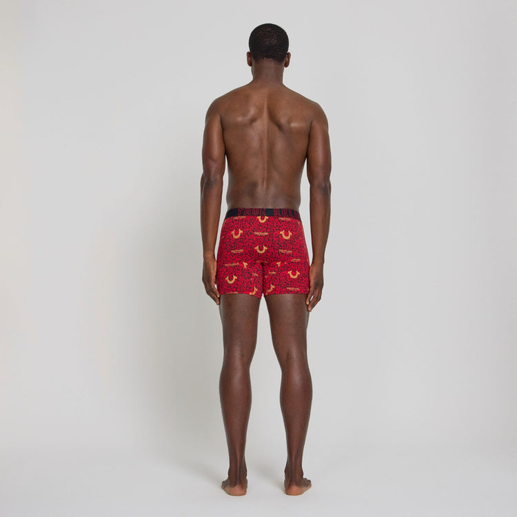 True Religion mens red boxer briefs cotton stretch underwear pack of 6 breathable and comfortable fit