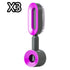 Sleek black and pink futuristic hair brush with ventilated design and ergonomic handle