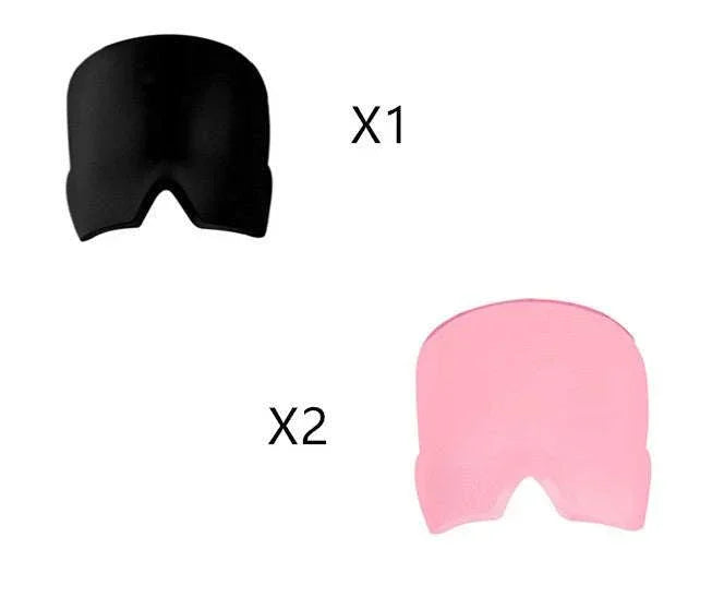 Set of one black and two pink silicone chest pads, smooth texture, ergonomic fit