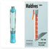 Blue plastic portable blender and transparent single-handed ice tray with orange handle and ice slots