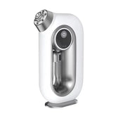 White and silver electronic skincare device with a sleek, modern design and power button