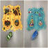 Two colorful puzzle play mats with vehicle and boat toys, dinosaur and ocean themes.