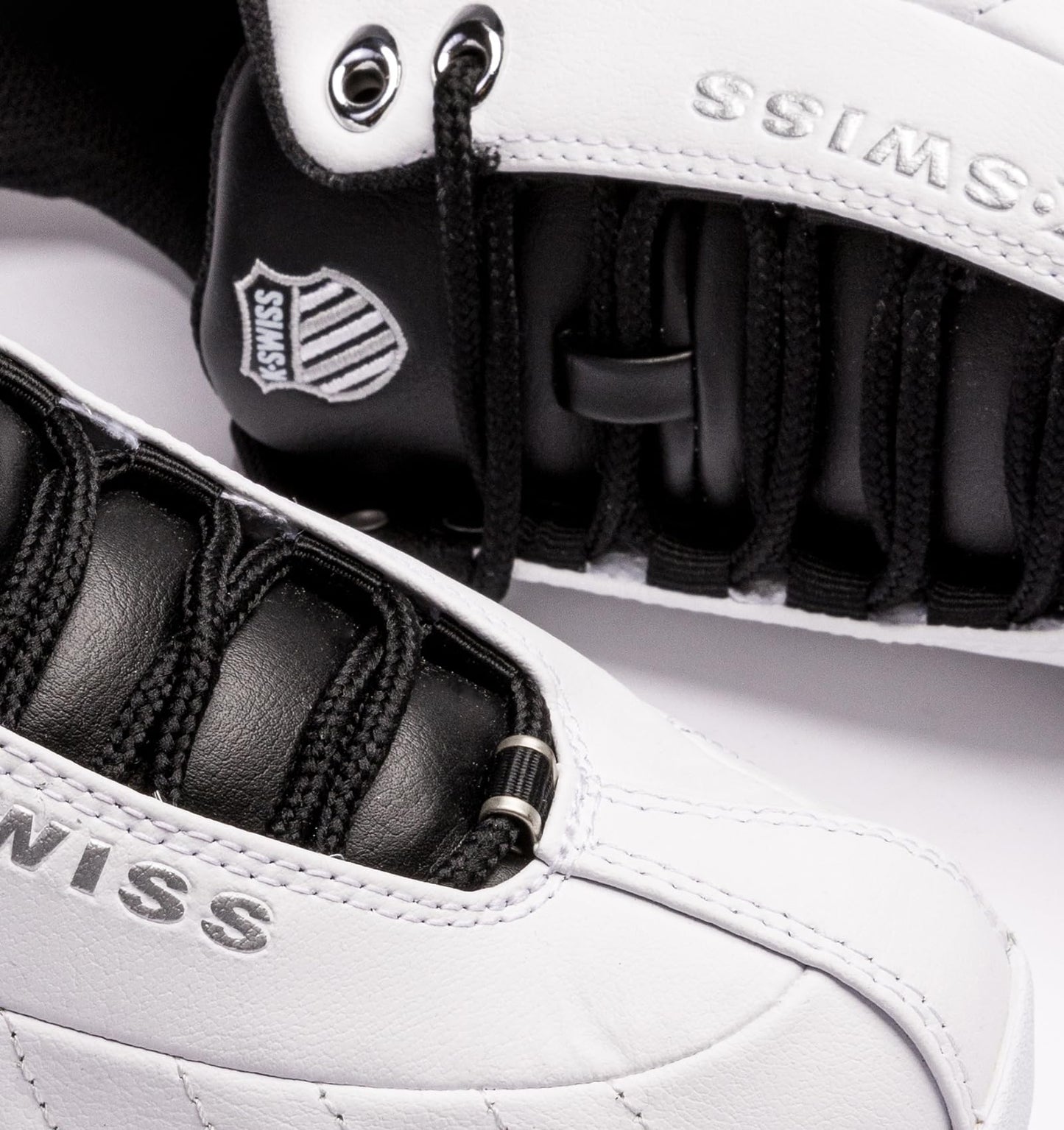 K-Swiss Men's ST329 CMF Sneaker, White/Black, 10.5 M