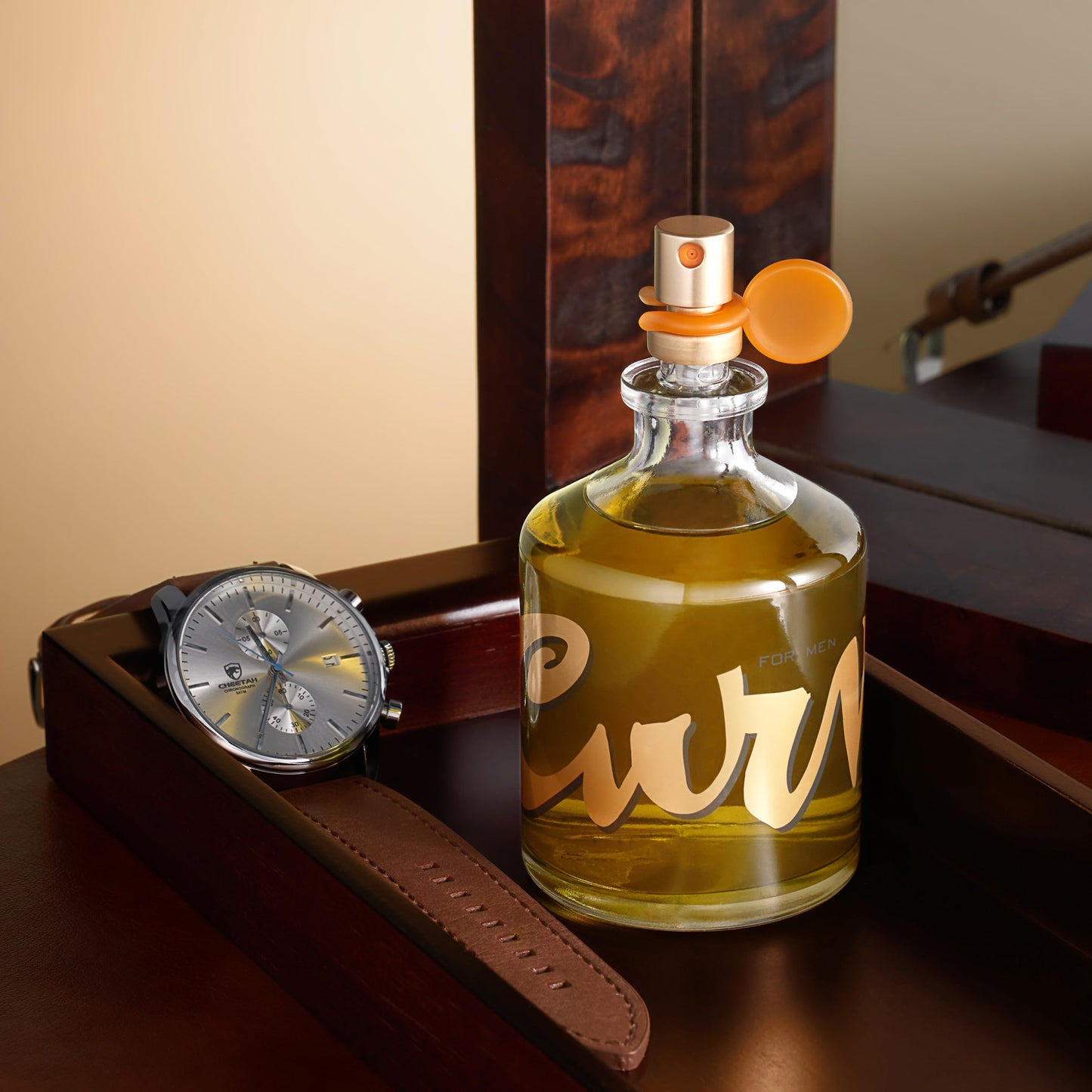Curve for Men Cologne Spray, Spicy Woody Magnetic Scent for Day or Night, 4.2 fl oz