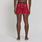 True Religion Mens Boxer Briefs red cotton stretch underwear back view