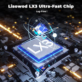 Lisowod L03Pro mini-projector with WiFi and Bluetooth featuring ultra-fast LX3 chip for lag-free 1080P smart streaming and AI auto-setup