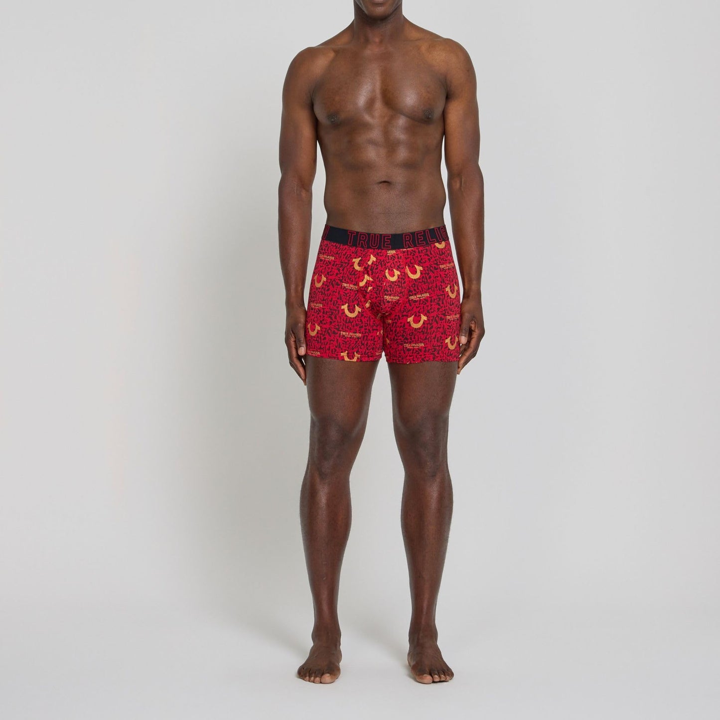 True Religion Mens Boxer Briefs Cotton Stretch Underwear for Men Pack of 6 Red