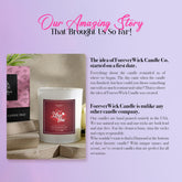 I Love You Candle with diamond surprise, scented soy candle for romance, anniversary gift by Foreverwick, 14oz organic soy wax, 70-hour burn time
