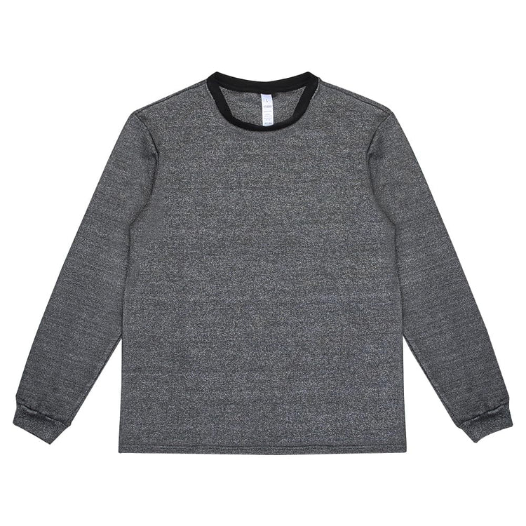 Grey lightweight long sleeve Cut Resistant Level 5 Shirt with flexible knit design for work safety