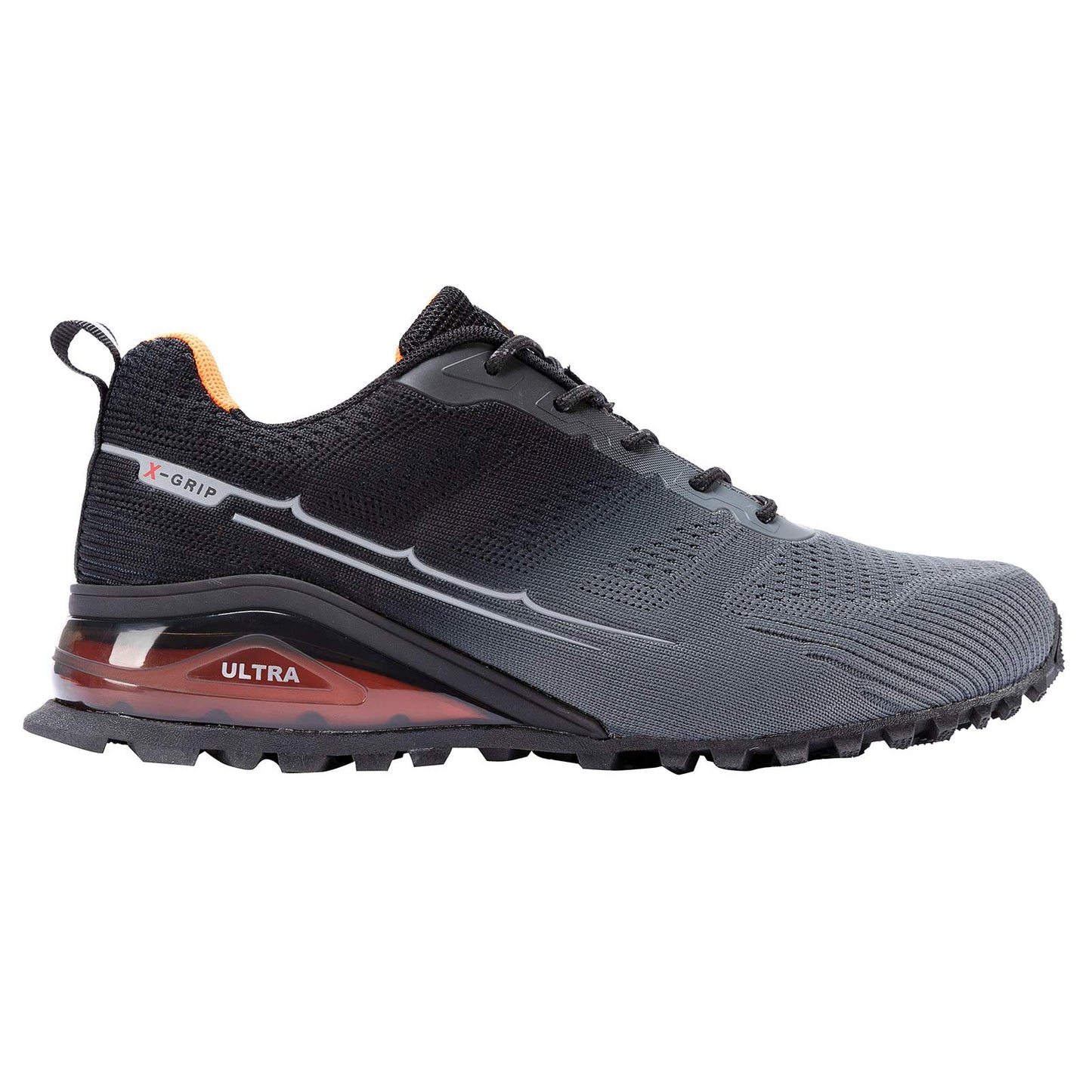 Kricely Men's Trail Running Shoes Fashion Hiking Sneakers for Men Tennis Cross Training Shoe Gray Non-Slip Walking Footwear Size 11