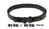 Black tactical streetwear belt with camouflage pattern and quick-release buckle, durable nylon material, modern fit.