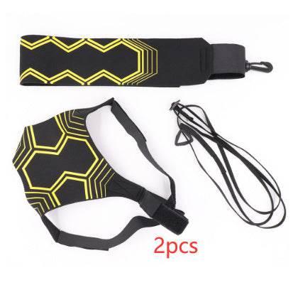 Black and yellow geometric streetwear mask set with adjustable straps, modern design accessories