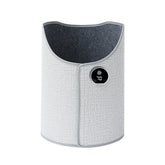 Light grey, modern fabric wearable wrap with digital display, soft material, loose fit