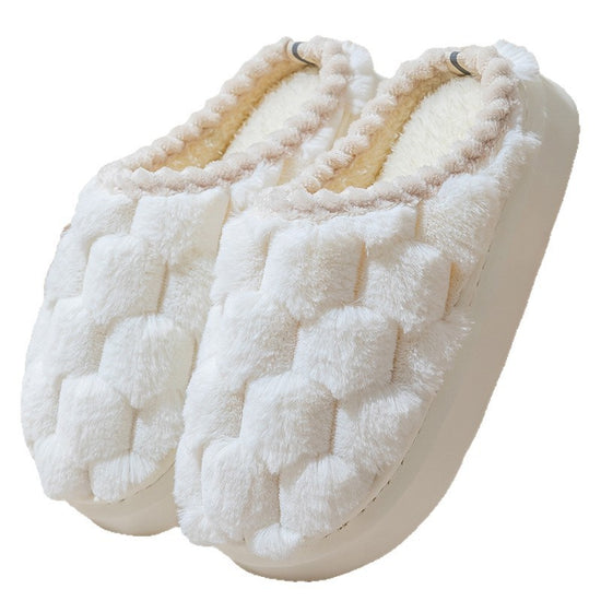 Plush Indoor Slippers - Unisex Non-Slip Warm House Shoes (Ages 16-70)