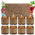 Feibao 8 Pack Candles amber jar soy wax aromatherapy scented candle gift set