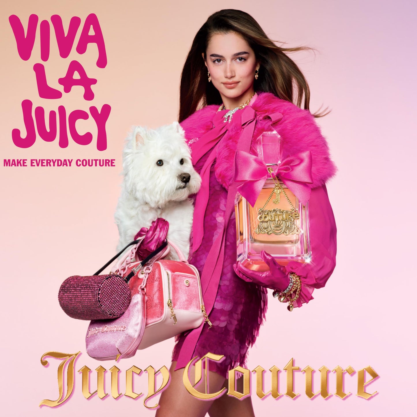 Juicy Couture Viva La Juicy Eau De Parfum, Women's Perfume with Notes of Mandarin, Gardenia & Caramel, Floral & Sweet, EDP Spray, 1.0 fl oz