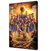 2025 West Champions Basketball Oklahoma Thunder team poster canvas wall art for kids fans room decor