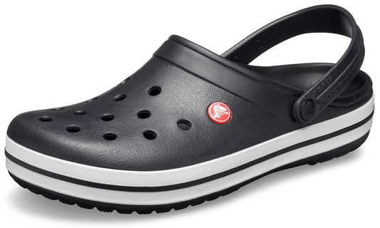 Crocs Unisex-Adult Crocband Clog, Black, 7 Women/5 Men
