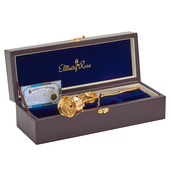 The Eternity Rose - 24K Gold Dipped Real Rose, Romantic Anniversary Gift