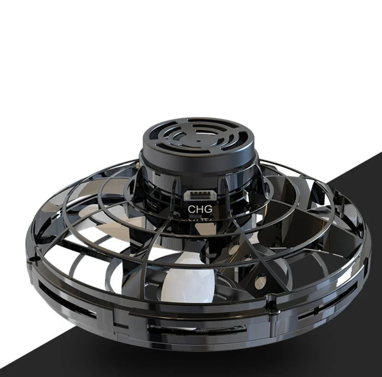 Black circular USB-powered mini cooling fan with protective plastic grill and compact design