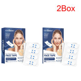 Face and chin lifting tape set, transparent adhesive strips for firming skin, 2 boxes