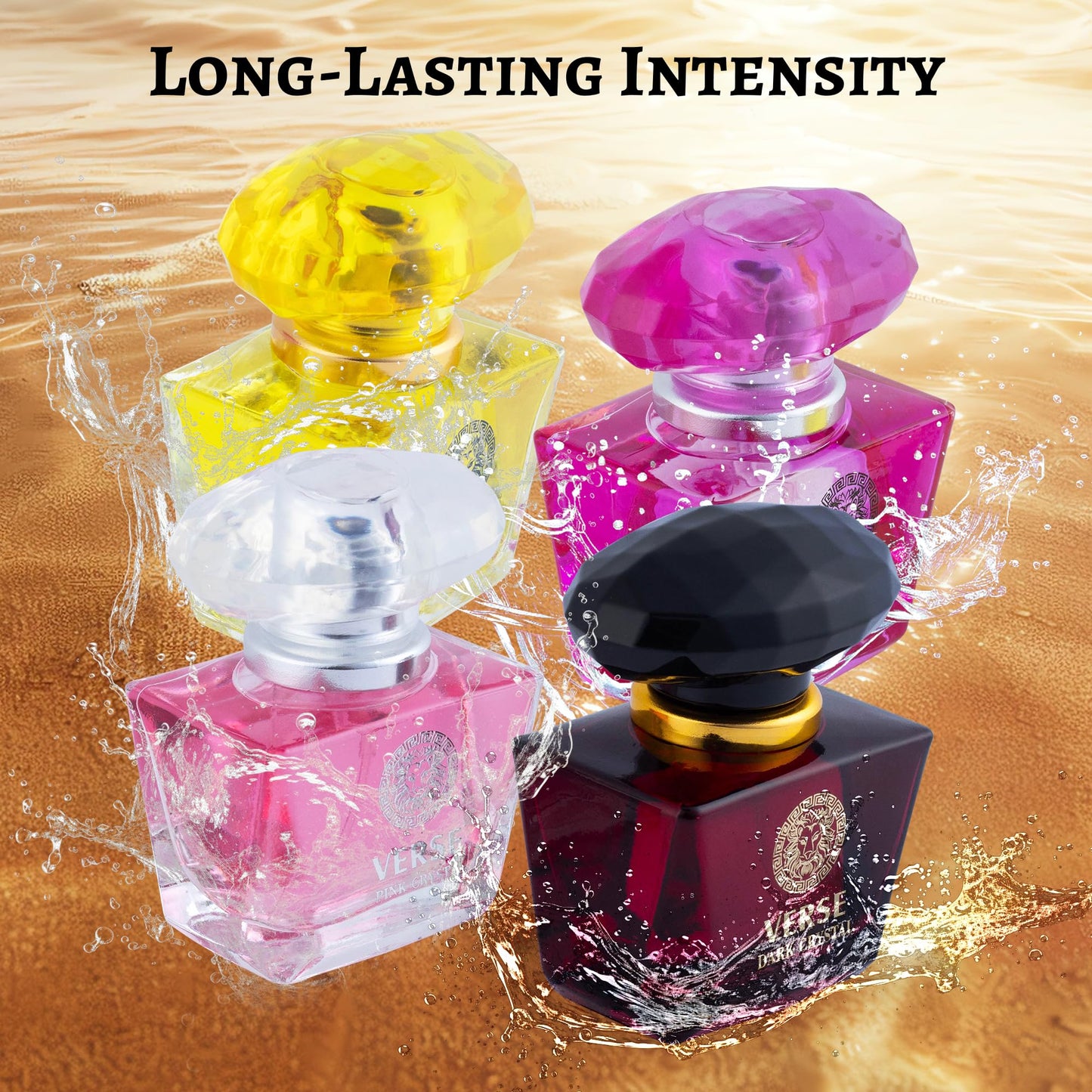 NovoGlow Verse 4-Piece Mini Fragrance Set for Women Light One - Refreshing Combinations of Floral, Fruity & Woody Scents -Ideal EDP Beauty Gift for Birthday, Anniversary Infinity Breeze