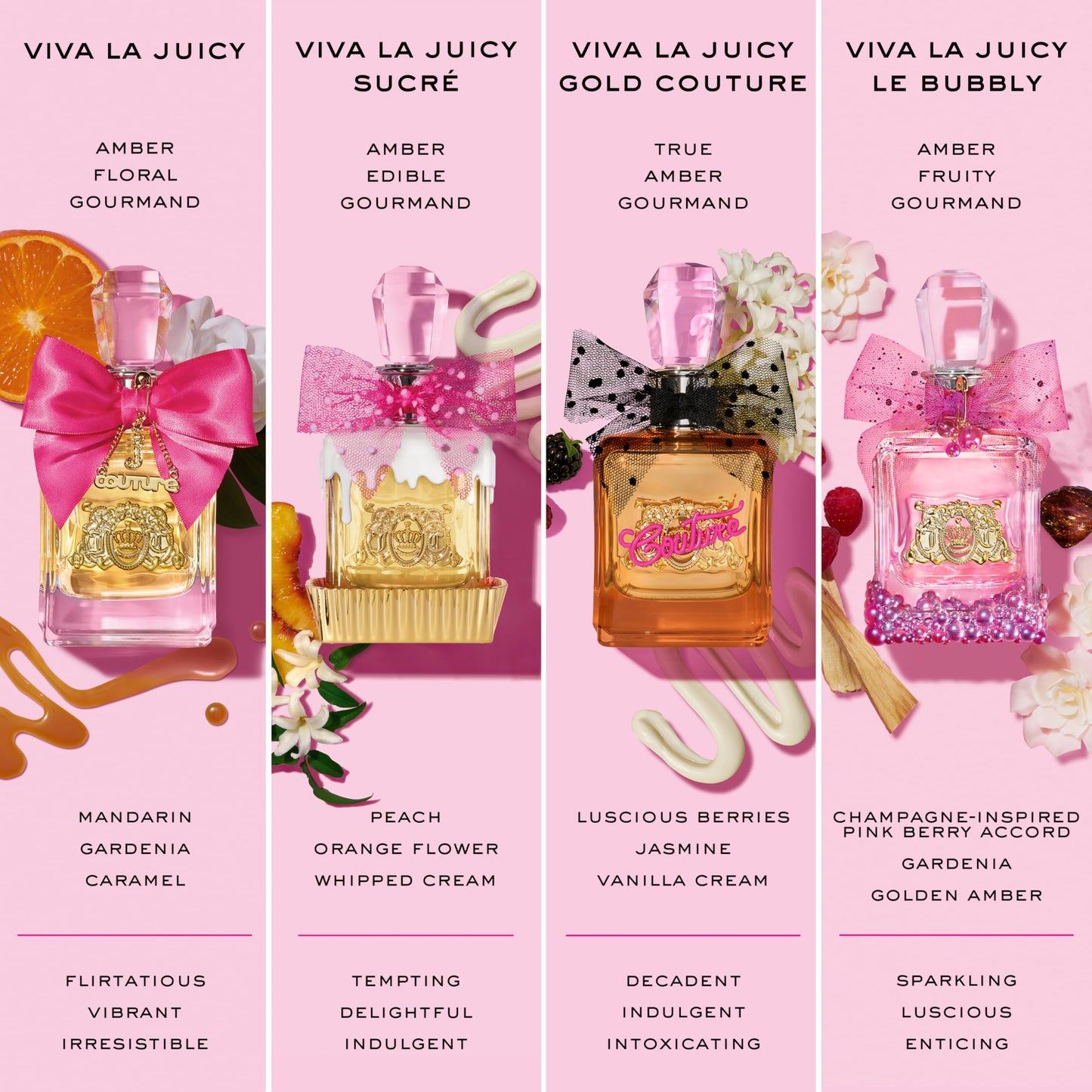 Juicy Couture Viva La Juicy Eau De Parfum, Women's Perfume with Notes of Mandarin, Gardenia & Caramel, Floral & Sweet, EDP Spray, 1.0 fl oz