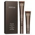 Brown eyecare purifying cream tubes with matching box, sleek metallic finish, modern style.