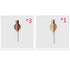 Minimalist wall sconces in dark and light wood with cylindrical white base, modern decor.