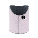 Light pink textured fabric waist belt with digital display, soft material, modern fit