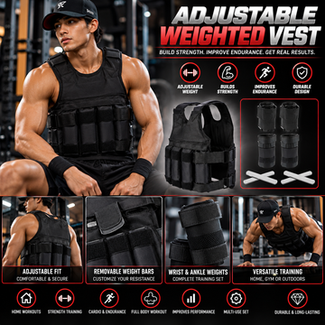 Adjustable Weighted Vest & Training Accessory Options
