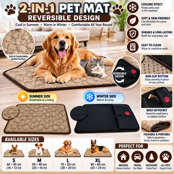 Cooling Pad for Pets in Summer – Ice Silk Mat
