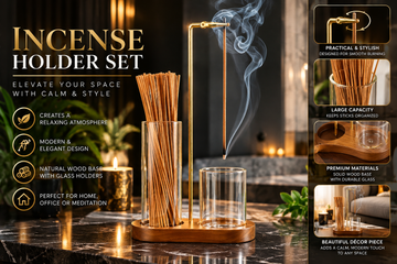 Solid Wood Incense Burner – Natural or Vintage Wood