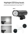 Highlight LED lamp beads for high brightness and light rendering, black compact flashlight with adjustable 10° and 45° beam angles