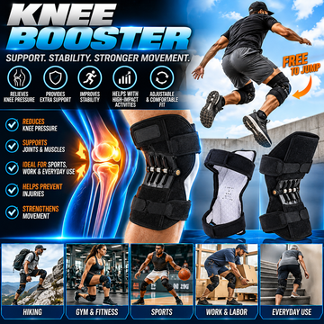 Knee Booster – Adjustable Spring Knee Supports, 1 Pair