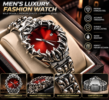 Claw-Shaped Analog Fashion Watch – Retro Decorative Case