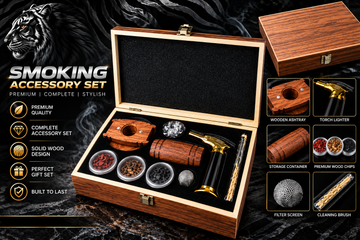 Cocktail Smoker Kit with Torch & 4 Wood Chip Varieties