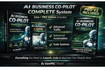 Futuristic AI-themed digital product covers with robotic figure, featuring metallic blue and white armor style.