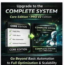 Promo image showing comparison of system editions with futuristic digital interface design.