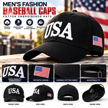 Men’s Embroidered Baseball Caps – Multiple Designs