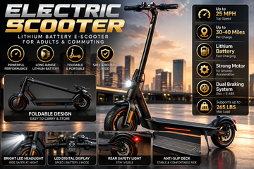 Electric Scooter – Seat & No-Seat Options