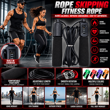 Jump Rope with Counter & Foam Handles – 3 m