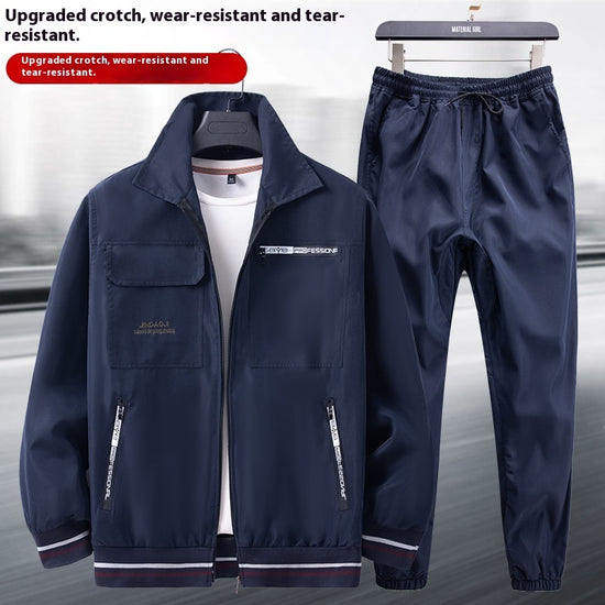 Thin Camouflage Cargo Pants Suit Men&