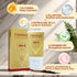 Firming lifting neck cream in yellow tube and box, highlighting hydrating and anti-aging ingredients on marble surface.
