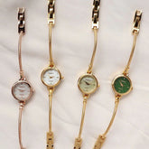 Four gold and rose gold slim chain women&