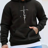 Black streetwear hoodie with white &