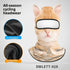 All-season cycling balaclava with orange cat print, available in ice silk or thermal velvet material.
