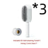 White 3D self-cleaning hairbrush with airbag comb base, modern minimalist design