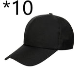 Black cotton baseball cap with curved brim, classic fit, plain minimalist style